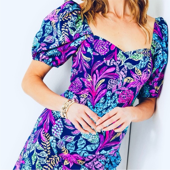 NWT Lilly Pulitzer Morena Short Sleeve Romper - Picture 4 of 16